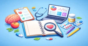 Health psychology dissertation topics for 2026 showing academic research, health behaviour, and psychology concepts