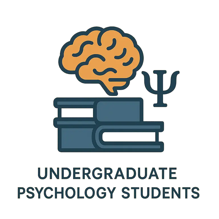 Icon representing undergraduate psychology student support and essay writing help